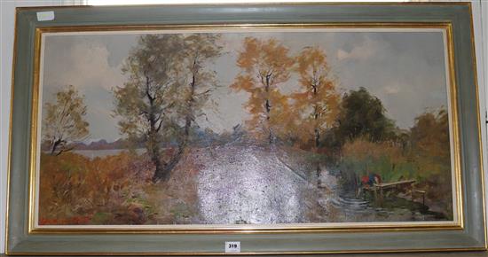 Igor Shargorodski, oil on canvas, The Stream